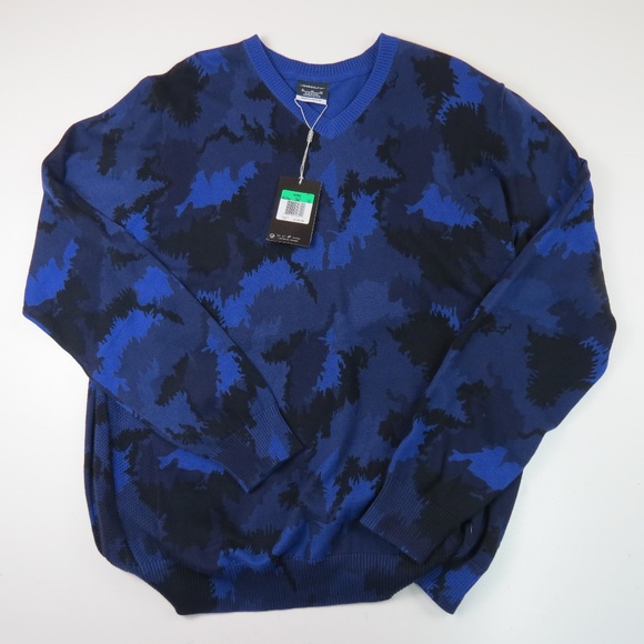 nike blue golf sweater